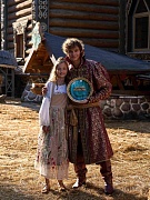 на съемках фильма Царевна Несмеяна