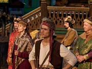 на съемках фильма Царевна Несмеяна