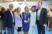 Открытие павильона Made in Russia, Фредерик Вольпре, Евгения Данильченко, Диана Юринова, Евгения Маркова, Симеон Мирзаянц