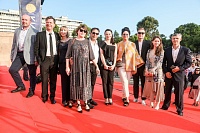 Церемония закрытия 30 Кинотавра, съемочная группа фильма "Однажды в Трубчевске"