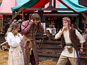 на съемках фильма Царевна Несмеяна