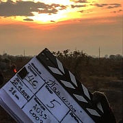 на съёмках фильма Пальмира