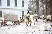 на съемках фильма Красный призрак 1812