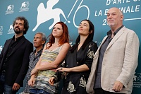 Венеция 2019, жюри секции Горизонты Сузанна Никкьярелли, Альваро Брехнер, Рашид Бушареб, Ева Санджиорджи, и Марк Адамс