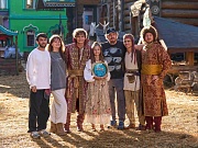 на съемках фильма Царевна Несмеяна