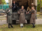 на съемках фильма Ушедшие в метель