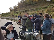 на съемках фильма Гирокастра