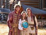 на съемках фильма Царевна Несмеяна