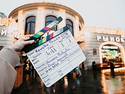 на съёмках фильма Комета Галлея