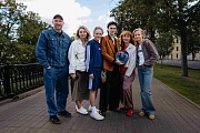 фото со съемок фильма Синий и Пурпурная